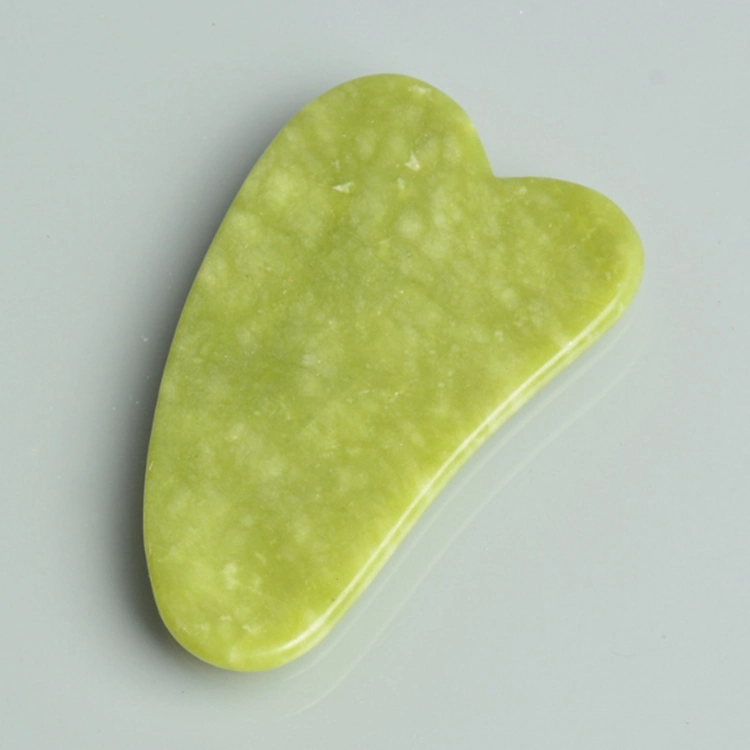 Cheap Price Xiuyan Gua Sha Custom Premium 100 Natural Green Scraping Massage Face Jade Aventurine Facial Guasha Scraper Board