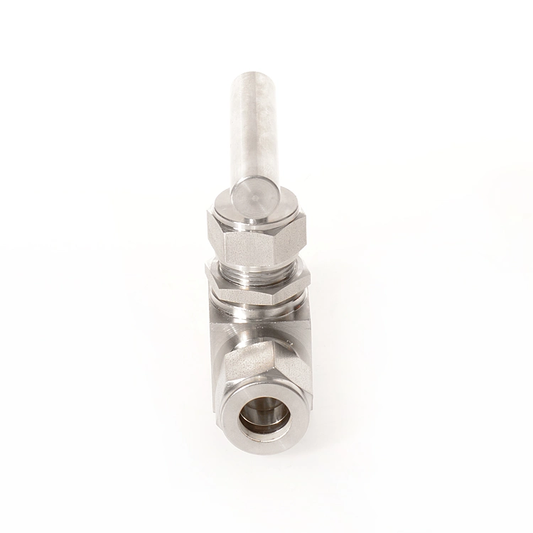 Stainless Steel SS316 6000psi 1 Inch Double Ferrules Tube Union Integral Forged Needle Valve