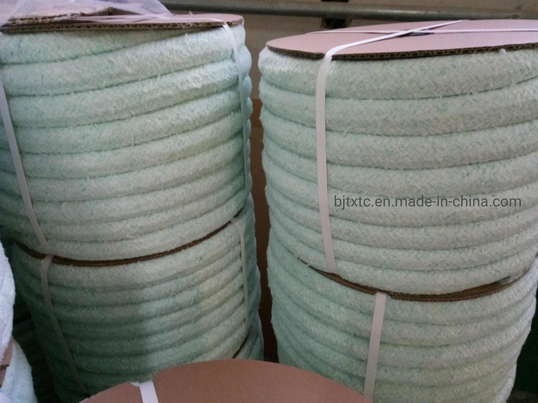 Refractory Round Braided Biosoluble Ceramic Fiber Rope for Furnace Door Sealing