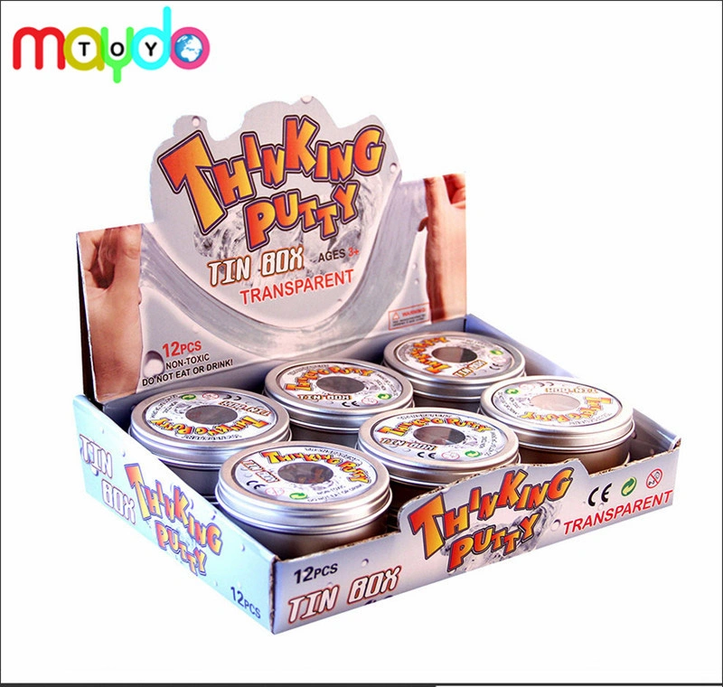 Flüssigglas Silikon Knete Transparent Denken Knete Werbe-Geschenk-Spielzeug