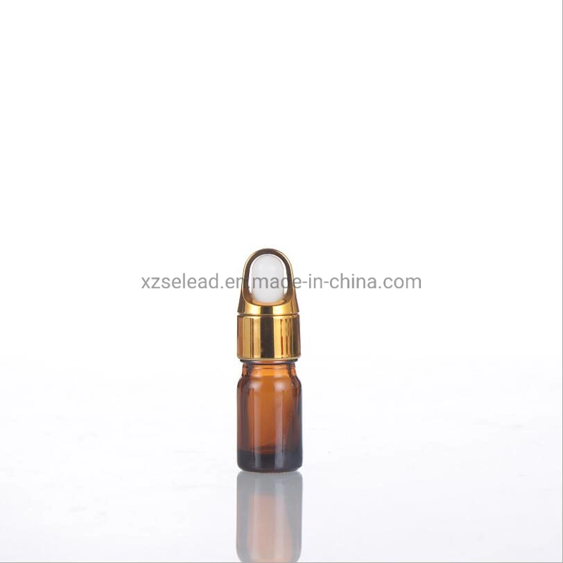 Aroma Oil Glass Small Sample Bottle Cosmetic Packing with Dropper 1oz