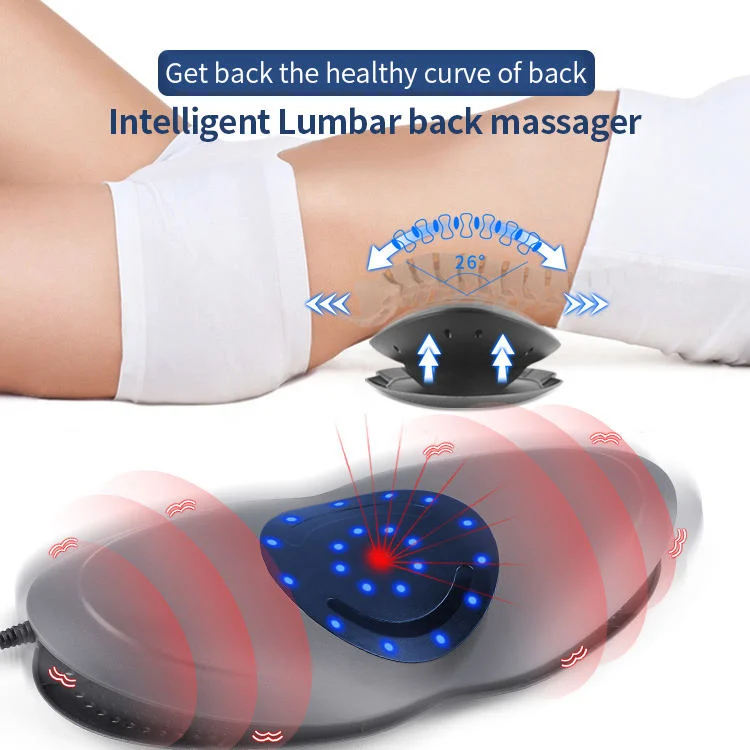10% off New Product Airbag Vibration Electric Lumbar Traction Device Lower Back Massager with Heat