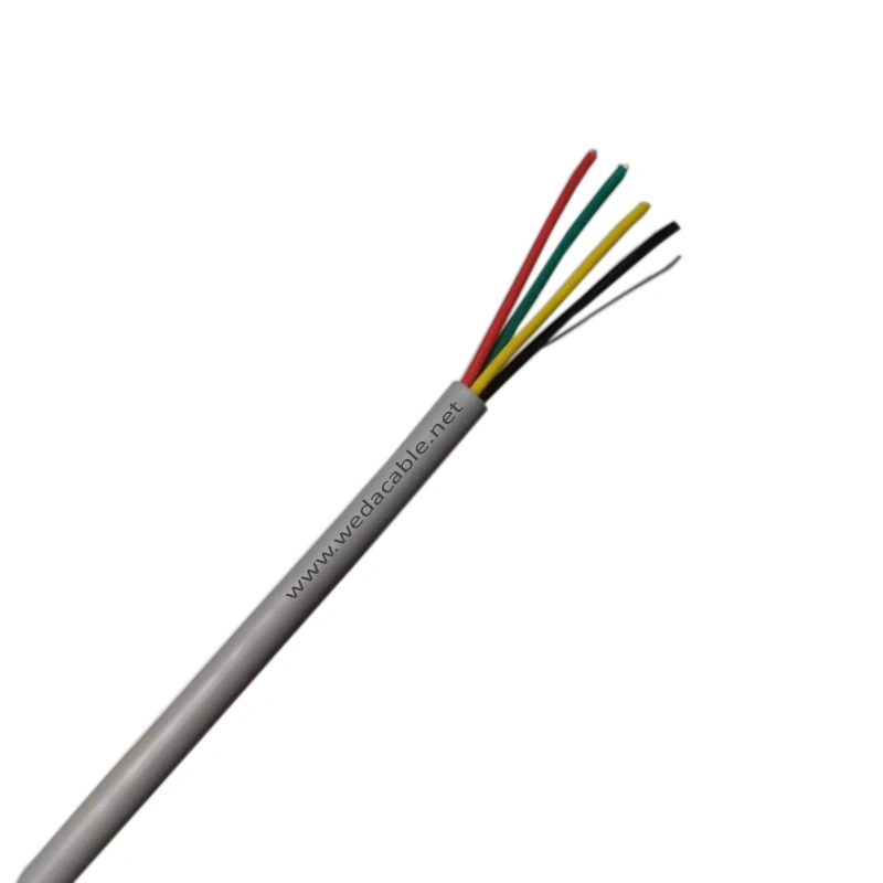 4 / 6 / 8 / 10 / 12 / 16 Muti Core Copper CCA cable sólido CCA Teléfono Cable de alarma de señal 22AWG 24AWG