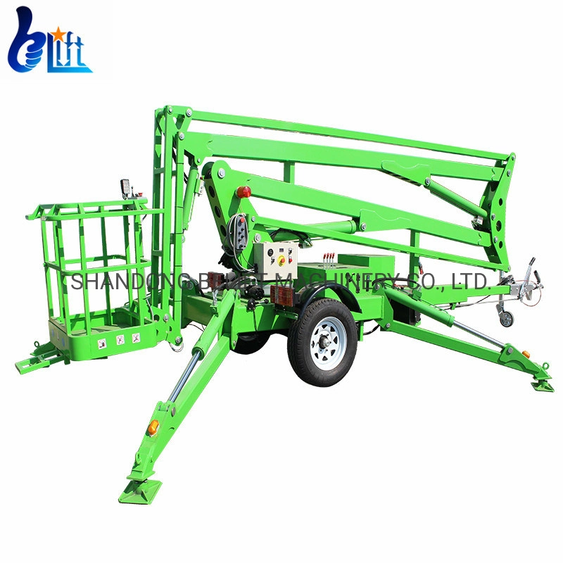 200kg Hydraulic Cherry Picker Towable Spider Boom Lift