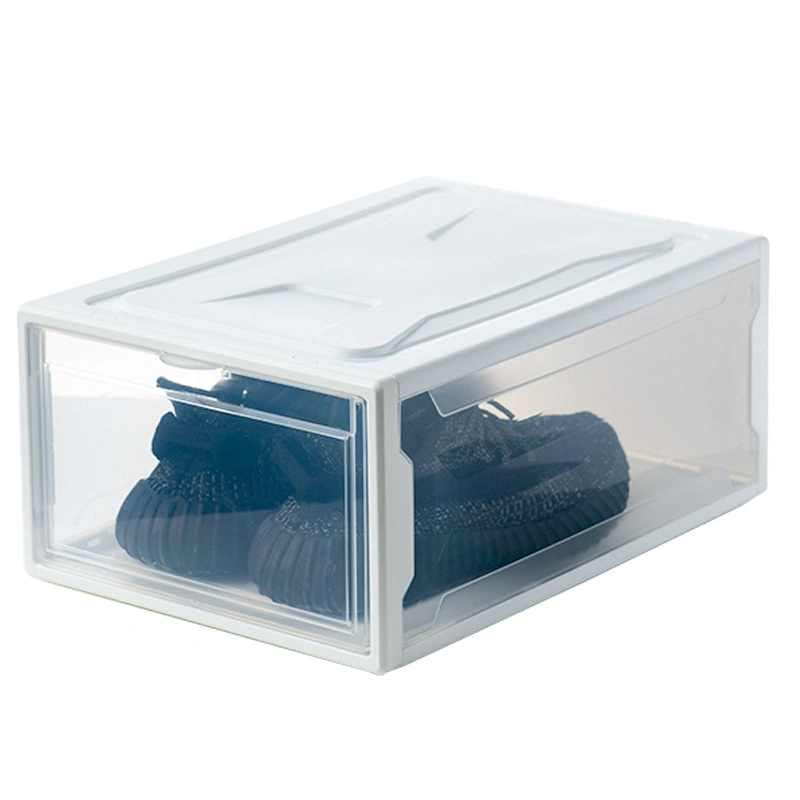 خزانة تخزين منزلية مدمجة ذات شفافية عالية قابلة للطي قابلة للفك سميكة صندوق الأحذية