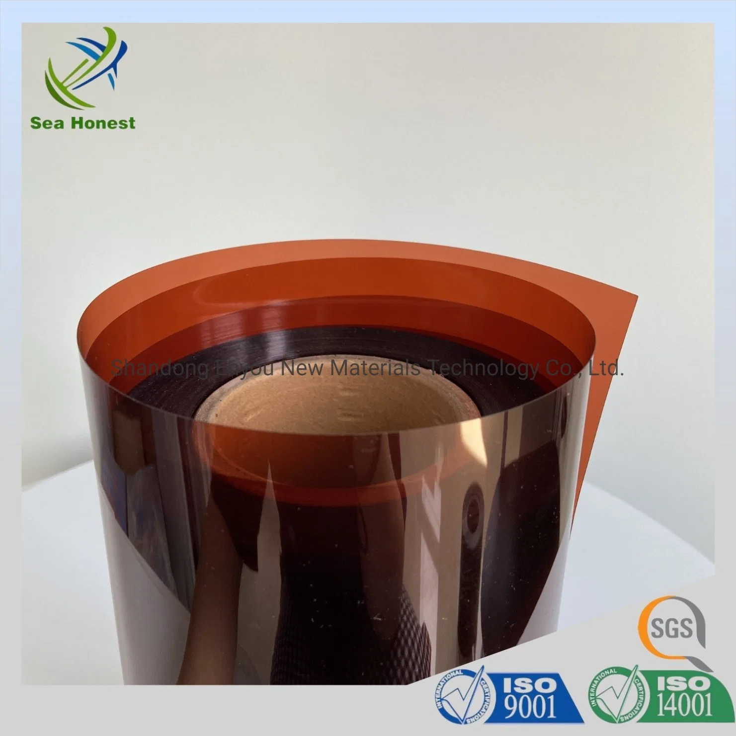 Blister Film Rigid PVC Film Amber Color for Pharmaceutical Packaging
