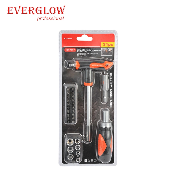 28PC Household T-Handle Screwdriver Set