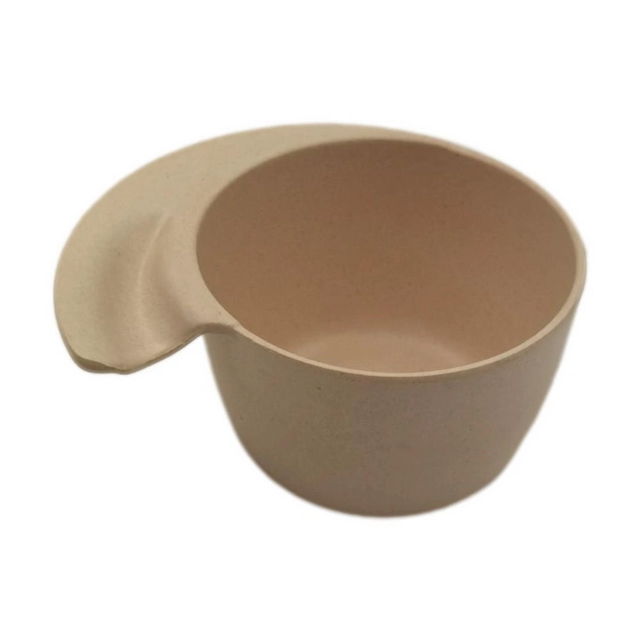 Niche Design Sense Degradable Tableware Bamboo Fiber Children&prime; S Wide Handle Dinner Bowl