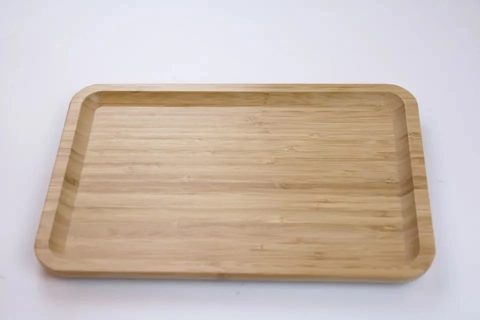 Professional Factory Made Premium Restaurant Rectangle Bamboo Bread Serving Tray