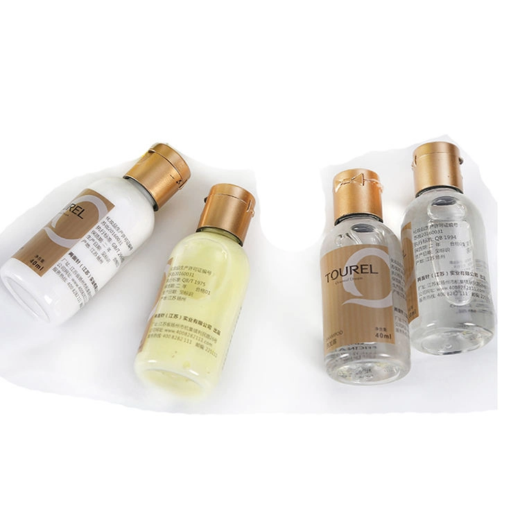 Disposable Hotel Amenities Toiletries Wholesale/Supplier Mini Hotel Supplies Size Shower Gel Shampoo and Conditioner Set