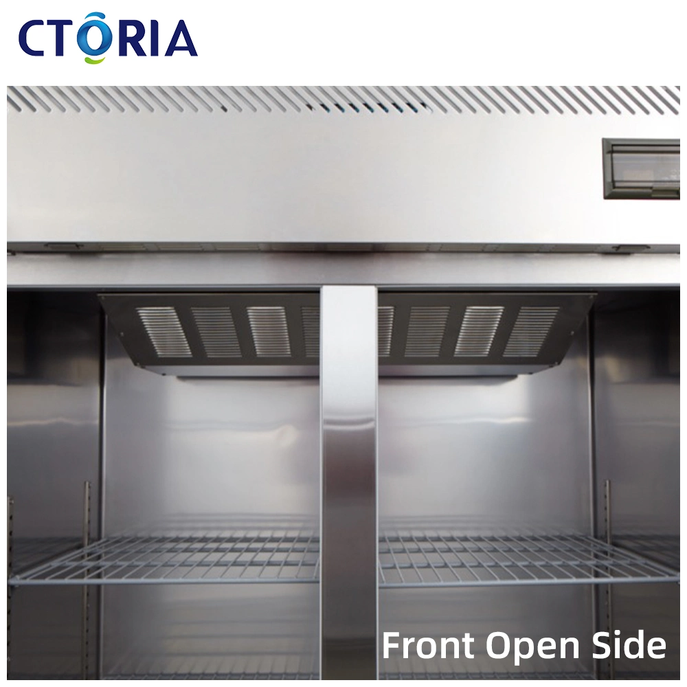 Food Grade Ctoria Foaming Door Professional Ingredient Storage Vertical Freezer Commercial Refrigerator