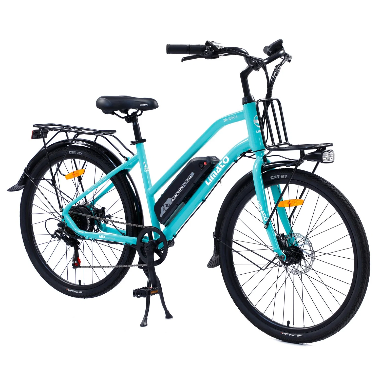 26 Inch Aluminum Alloy Electric City Bike Lithium Power Ebike for Women