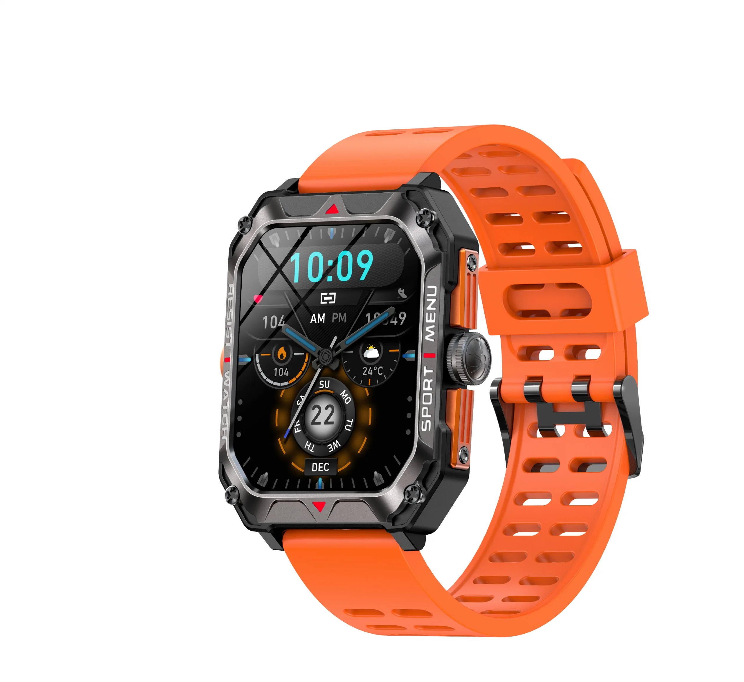 Fábrica de China Ios Android la frecuencia cardiaca de la presión arterial Inteligente Reloj Reloj inteligente pulsera Bluetooth para teléfono móvil del deporte de hombres K55