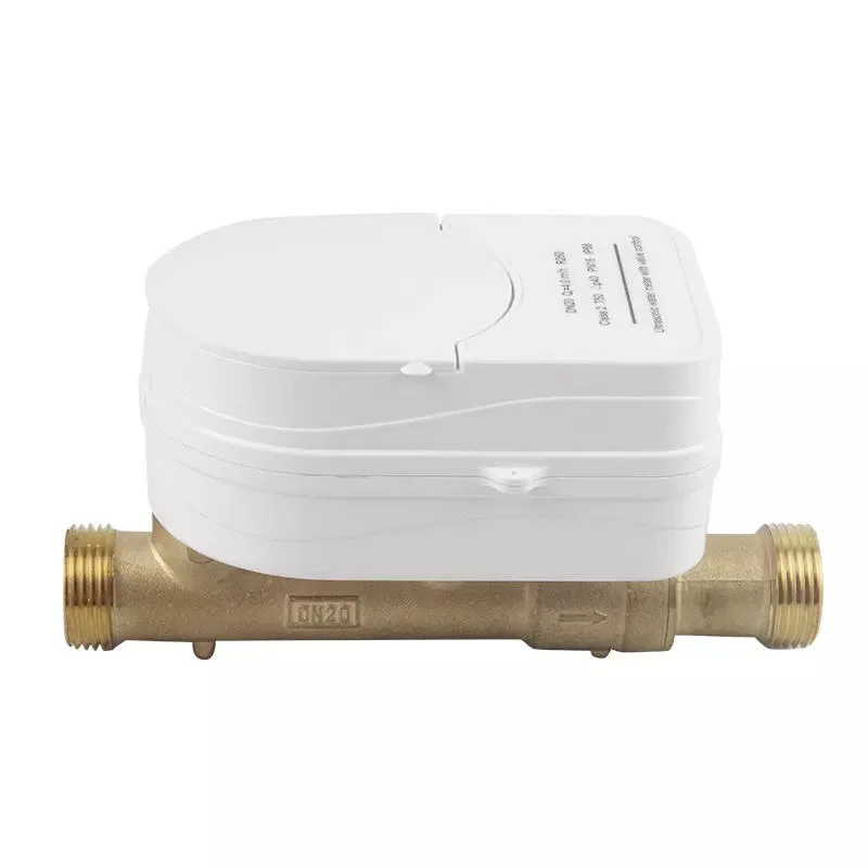 China Manufacturer of DN20 Smart Brass Body Domestic Wireless Water Flow Meter Cnline with Valve