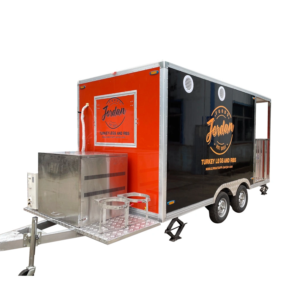 Tune Customized Snack Food Catering Mobile Fast Cart Kiosk Soft Drink Food Trolley