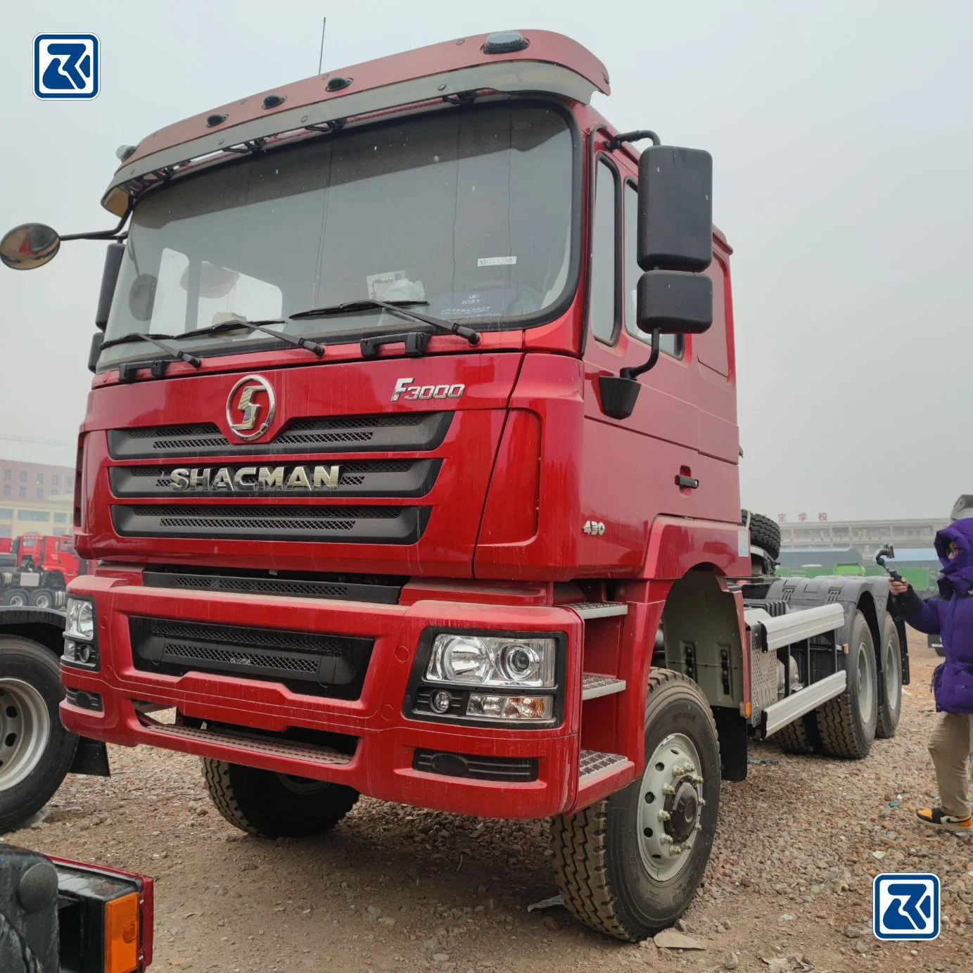 Shacman/F3000 6X4, transporte/trator-camião 375HP/12, mudança de caixa de velocidades alta/baixa/modo de venda