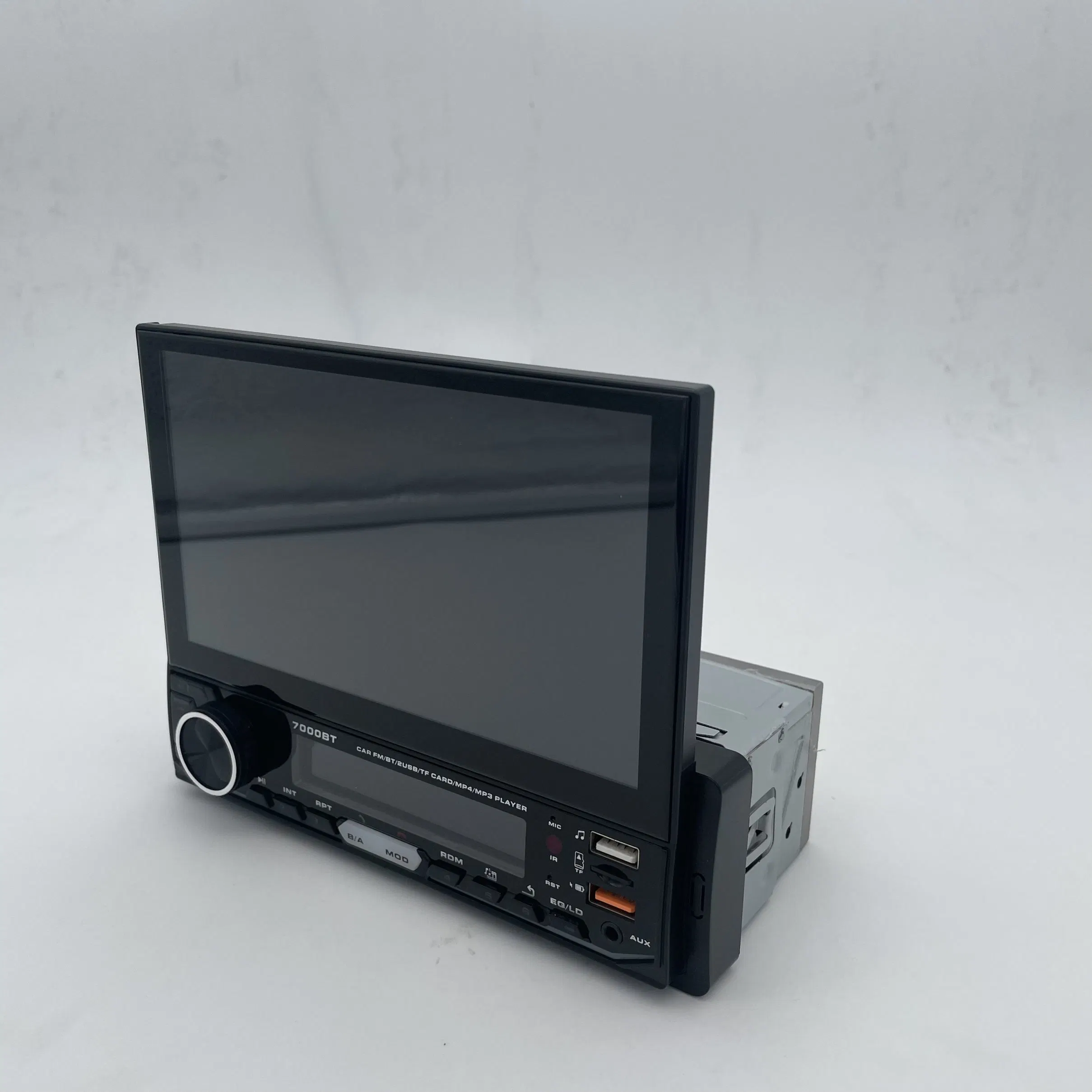 Radio de voiture 1DIN Lecteur multimédia MP5 rétractable automatique Lecteur DVD vidéo stéréo de voiture de 7 pouces