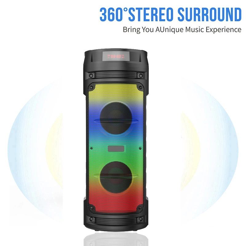 Zqs6210W High Power LED RGB Light Stage Party Karaoke Wireless Outdoor Bluetooth Speaker