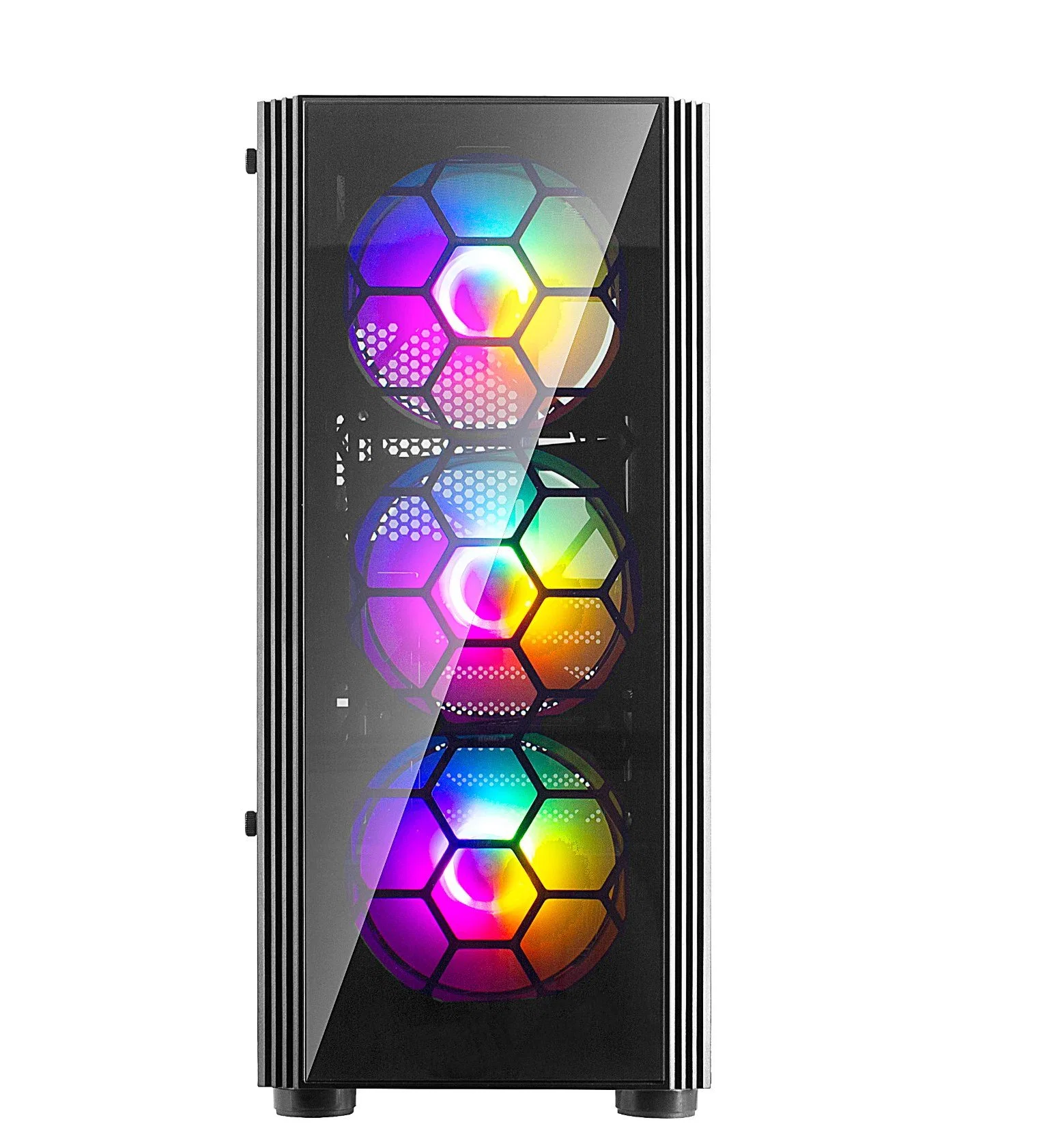 2022 New Designed ATX Tempered Glass RGB Gaming Computer PC Case