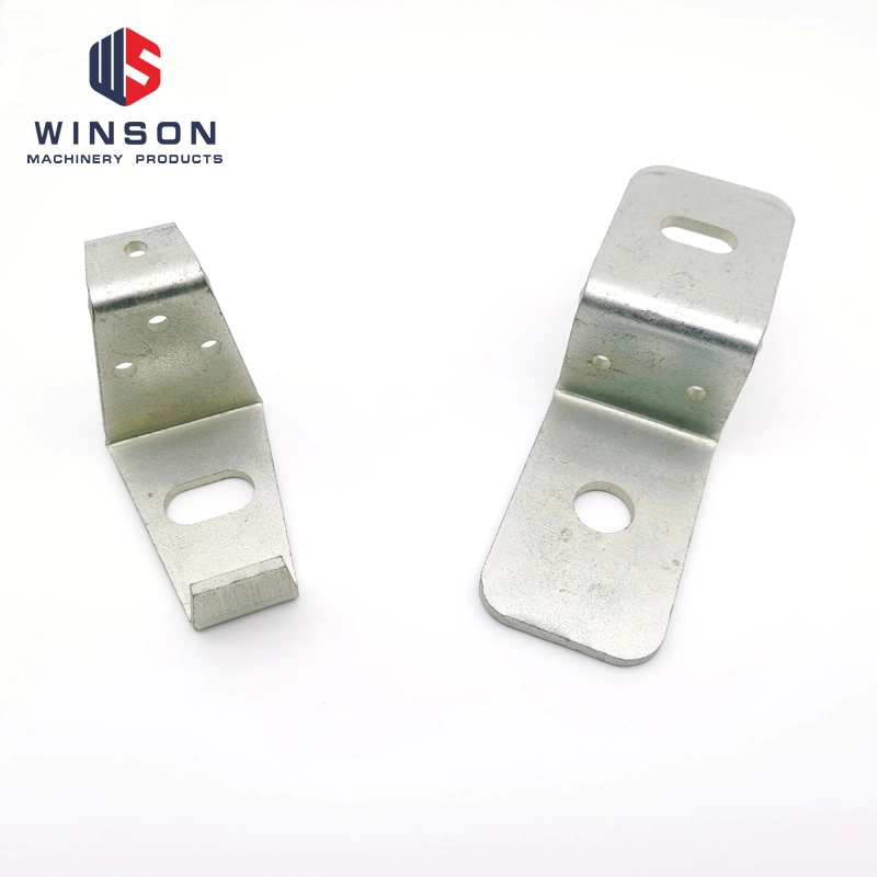 Metal Parts Stamping by Galvanized Carbon Steel, Fixing Brackets.