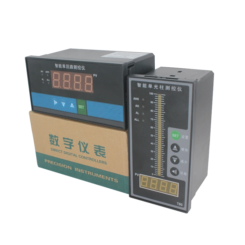 Warehouse Elecrical Control System Water Level Temperature Sensor Controller LCD Digital with 4-20mA RS485 4-Relay Signal Output Control Instrument