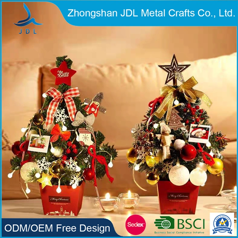 120/150/180/210cm Encryption Artificial Pre Lit PVC Trees Mini Green Xmas Christmas House Home Decoration