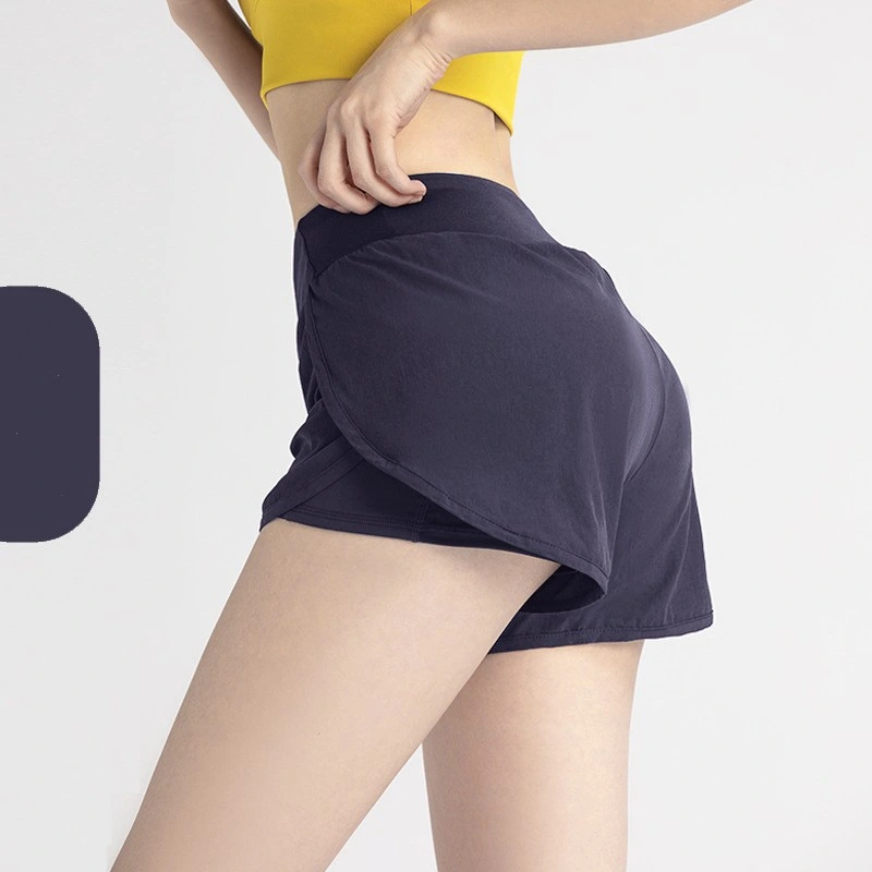 Verano pantalones cortos deportivos de yoga para correr para mujer