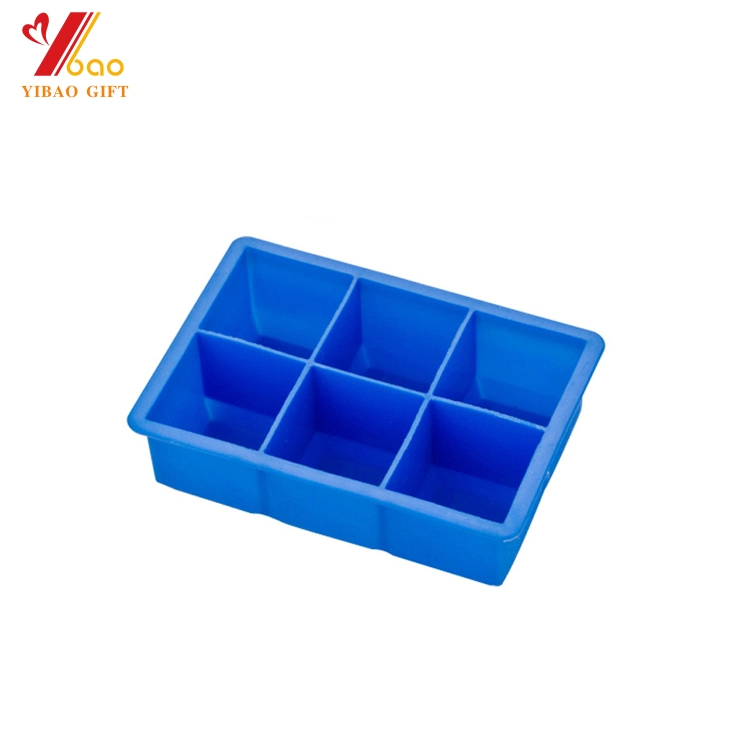 Large Size Custom Flexible BPA Free Silicone Ice Cube Trays for Kitchenware