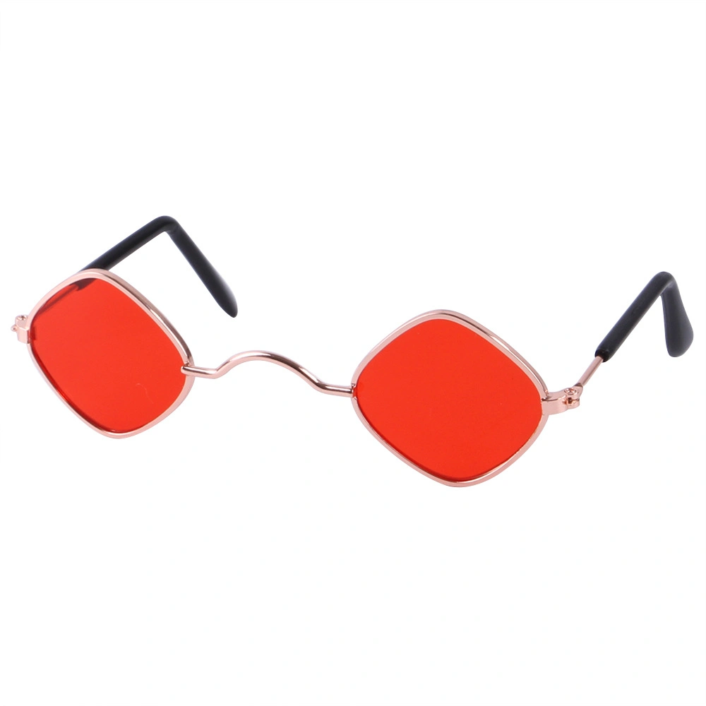 Retro Circular Metal Sunglasses Sun Protection Glasses Available in Many Colors Pet Accessories Cat Dog Glasses