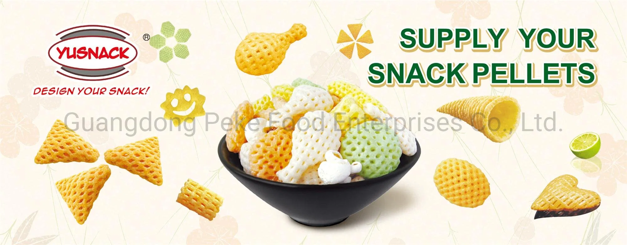 Snack Pellet Produced by Food Machine (FDA Approved)