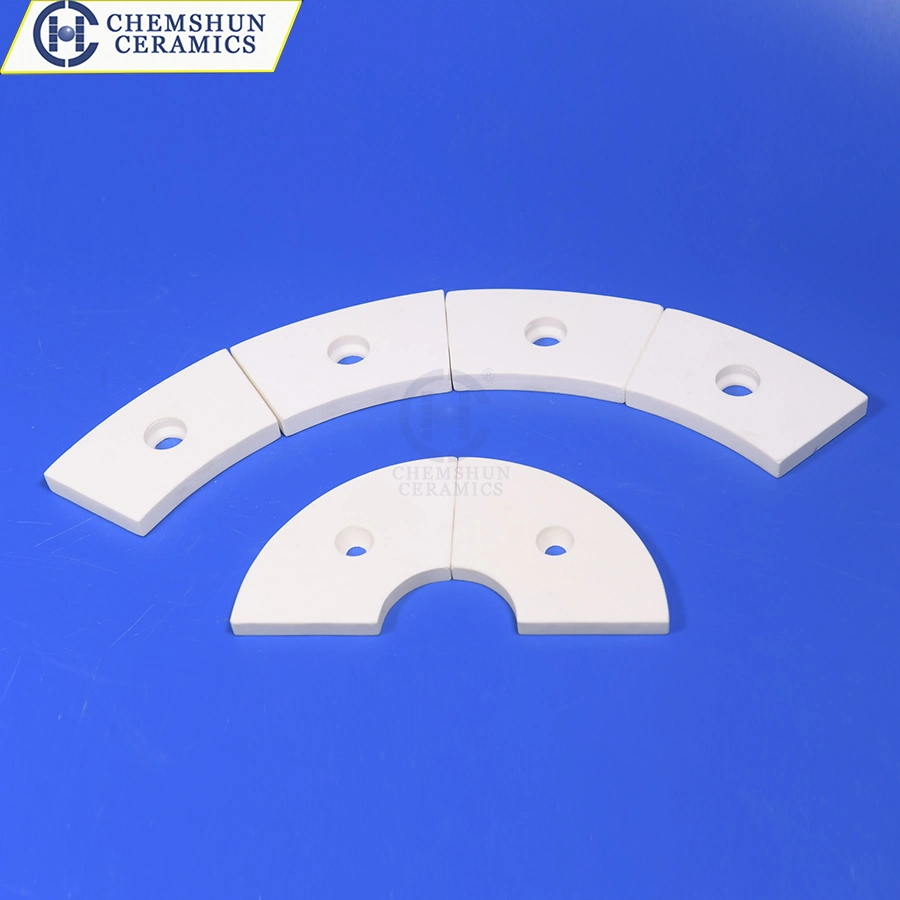 Weldable Alumina Ceramic Tile as Wear Resistance Liner Inside of Chutes, Pipes, Cyclones