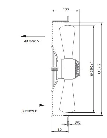 Customized High Quality HVAC System AC Fan 230V AC Quiet Axial Fans