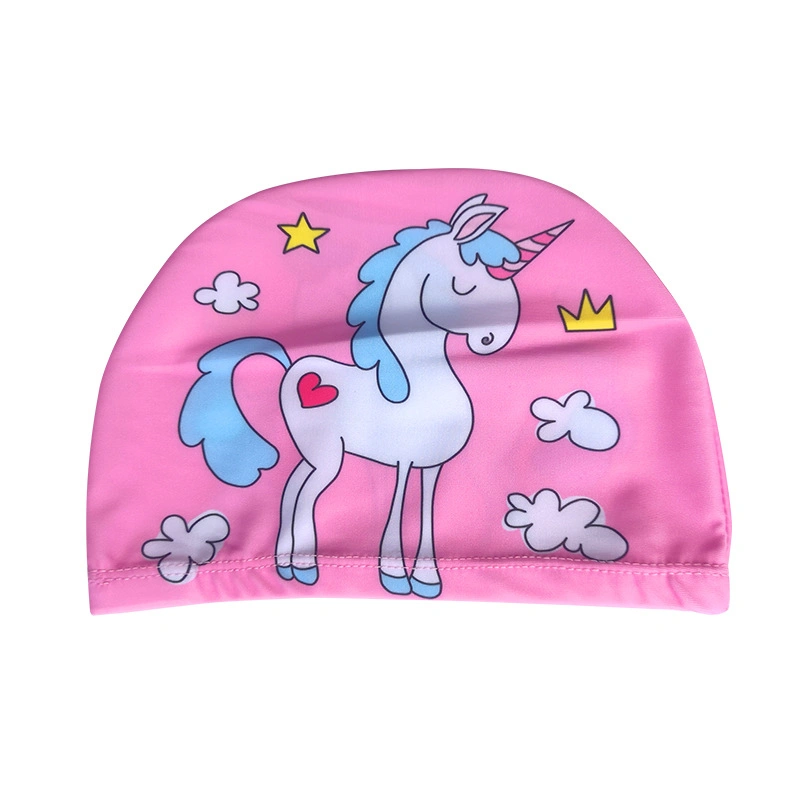 Printing Kid Polyester Cartoon Cute Kids Swim Cap