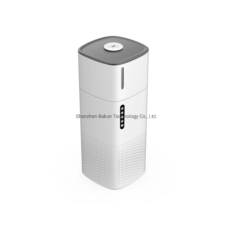 Fabricante ODM fumo doméstico filtro HEPA Purificador portátil Ionic WiFi Humidificador do purificador de ar para quarto