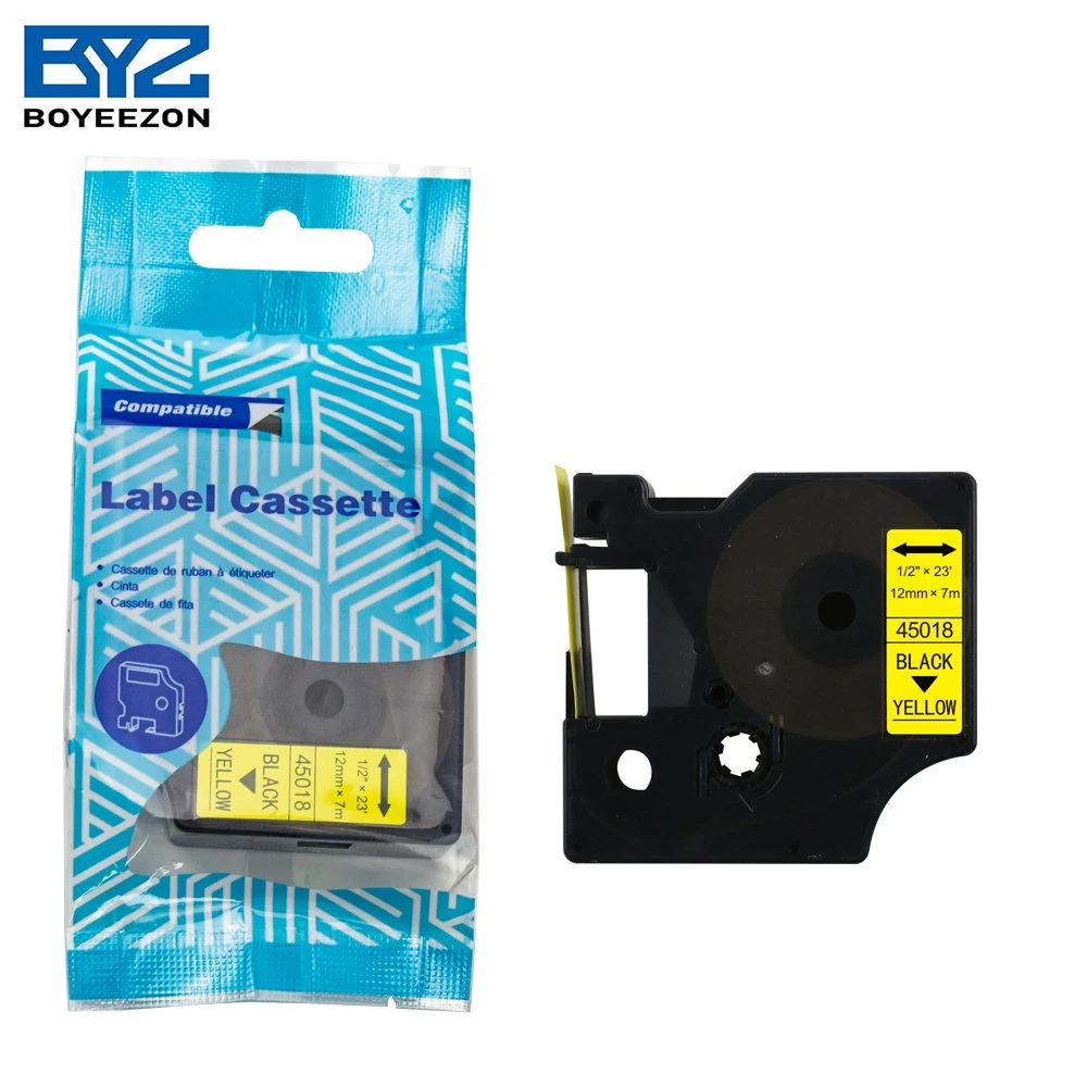 Etiquetas Dymo compatibles compatible etiqueta 12mm*7m Dymo D1 45018 compatible Cinta