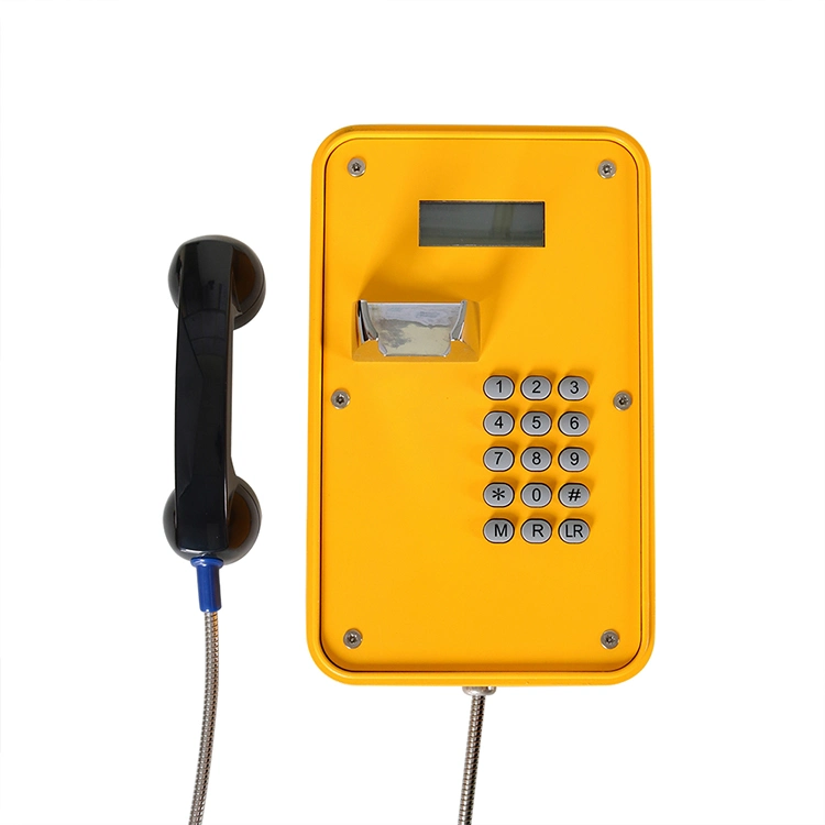 Outdoor-Industrie-Heavy Duty Notfall wetterfeste Telefon mit Display