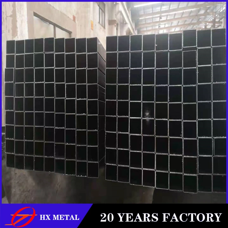 Hot Rolled Black Square Tube En10219 S235j2 Welded Hollow Square Box