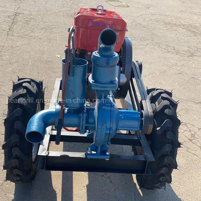 Muebles la Perforación de Pozo de agua bomba de agua de Diesel bomba centrífuga con remolque