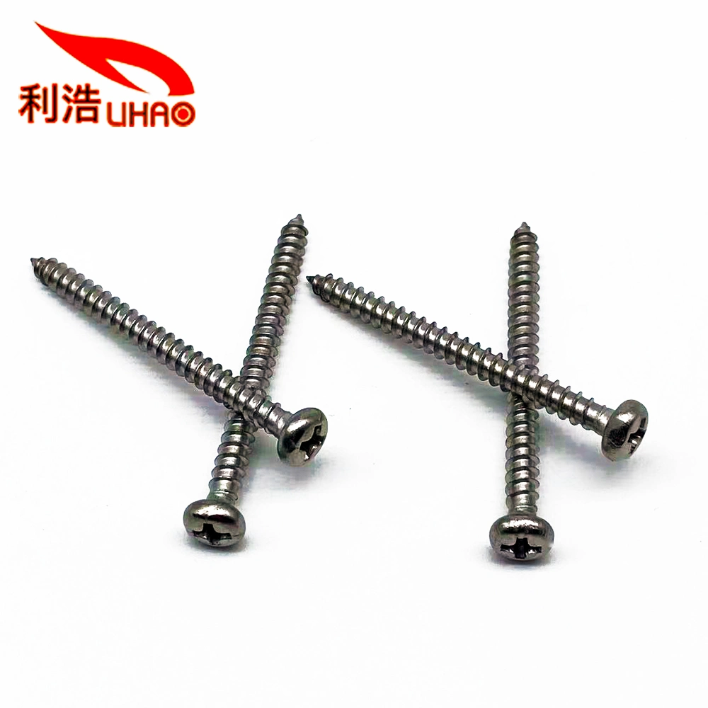 3.5*40PA 304 Stainless Steel Phillips/Crosss Round Head Self-Tapping/Wood Screw