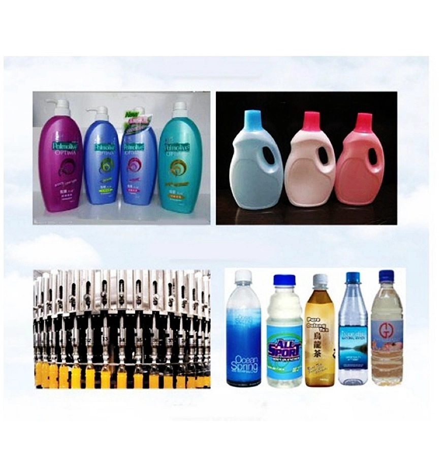 Multifunción automático de jabón líquido/detergente y champú y acondicionador/desinfectante/relleno de crema de la máquina de etiquetado de nivelación