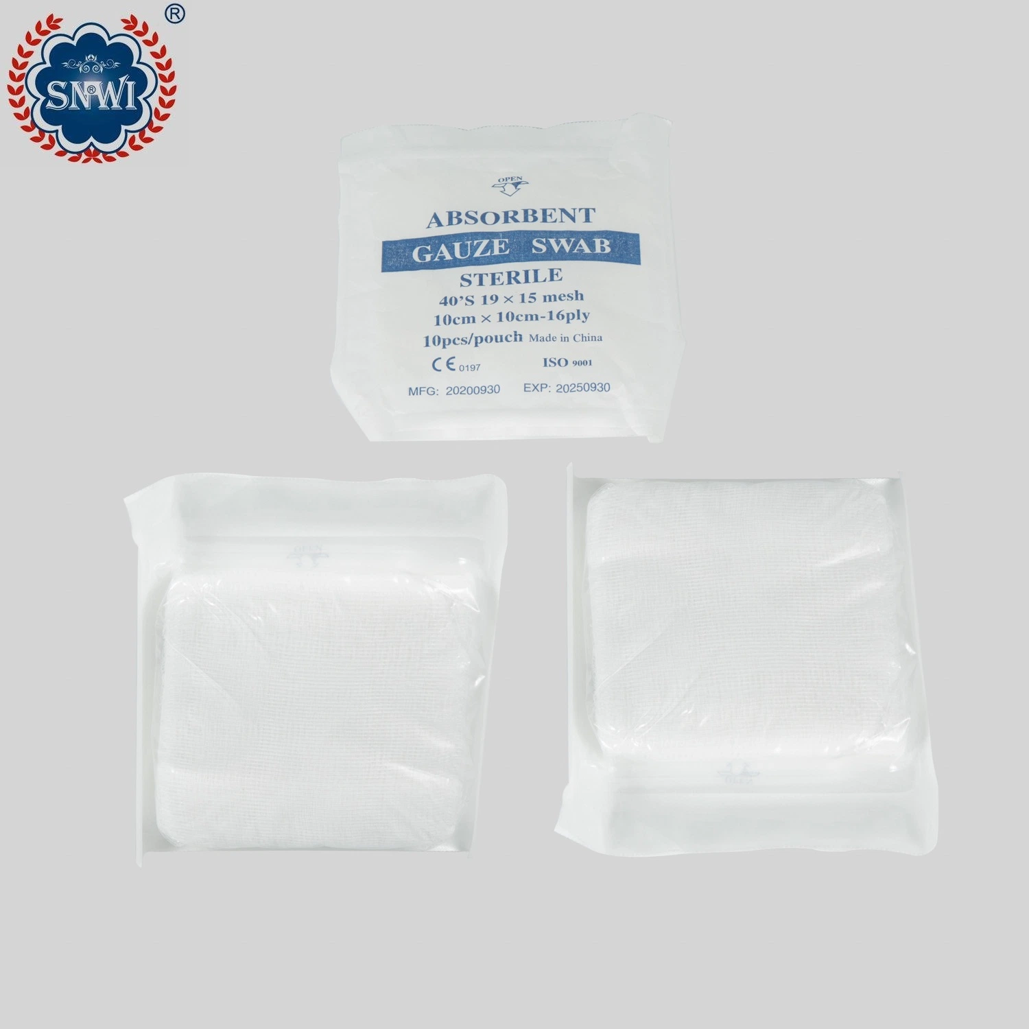 Wholesale Disposable Hospital Surgical Hemostatic Sterile Cotton Absorbent Gauze Swabs with CE ISO Approved