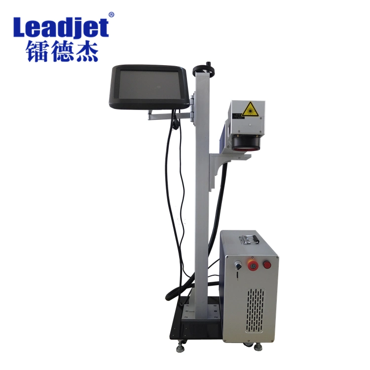 Leadjet Online Fiber Laser Marking Printer PVC /HDPE Plastic Pipe Tube Batch Number Coding Machine