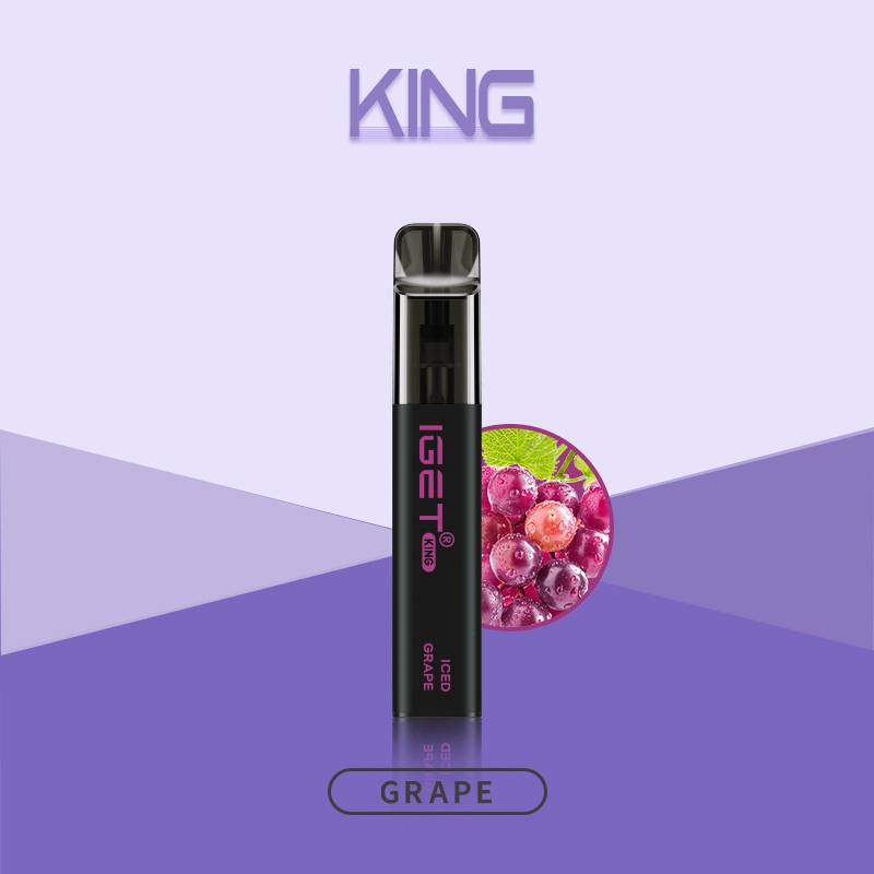 Iget King 2600 puffs fabricante de cigarros eletrônicos 6.0% nicotina Sal