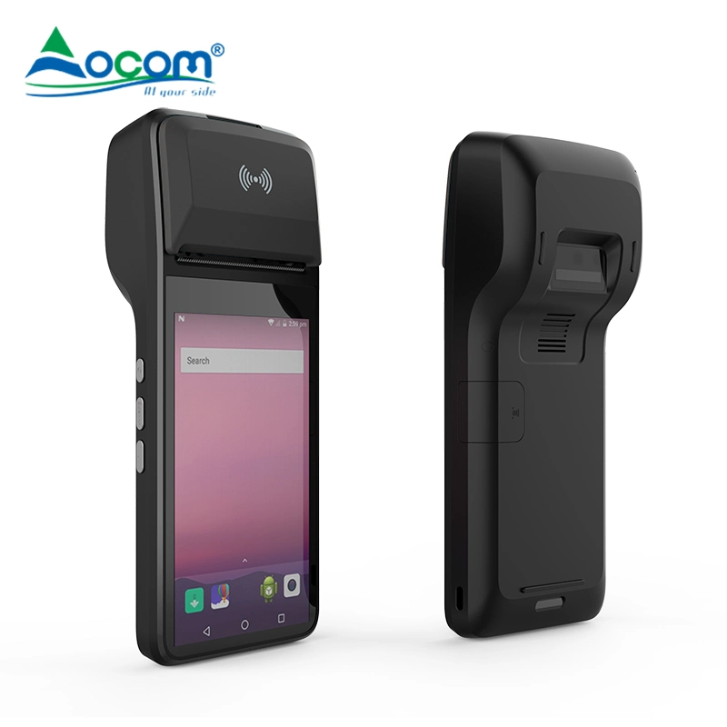 5,5 Zoll kapazitiver Touchscreen Handheld Mobile POS-Terminal mit Drucker
