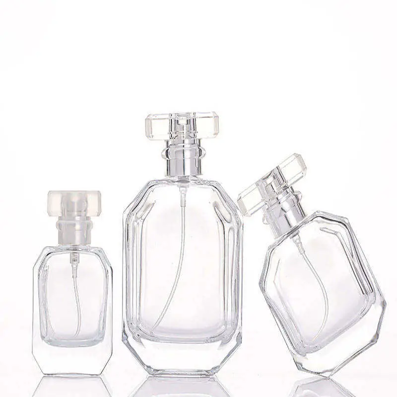 New Design OEM ODM 30ml 50ml 100ml Luxury Refillable Sprayer Atomizer Empty Glass Perfume Bottle Package