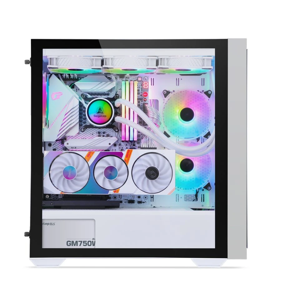 2022-White-Segotep-OEM-One-Side-Tempered-Glass-White DIY PC Casing