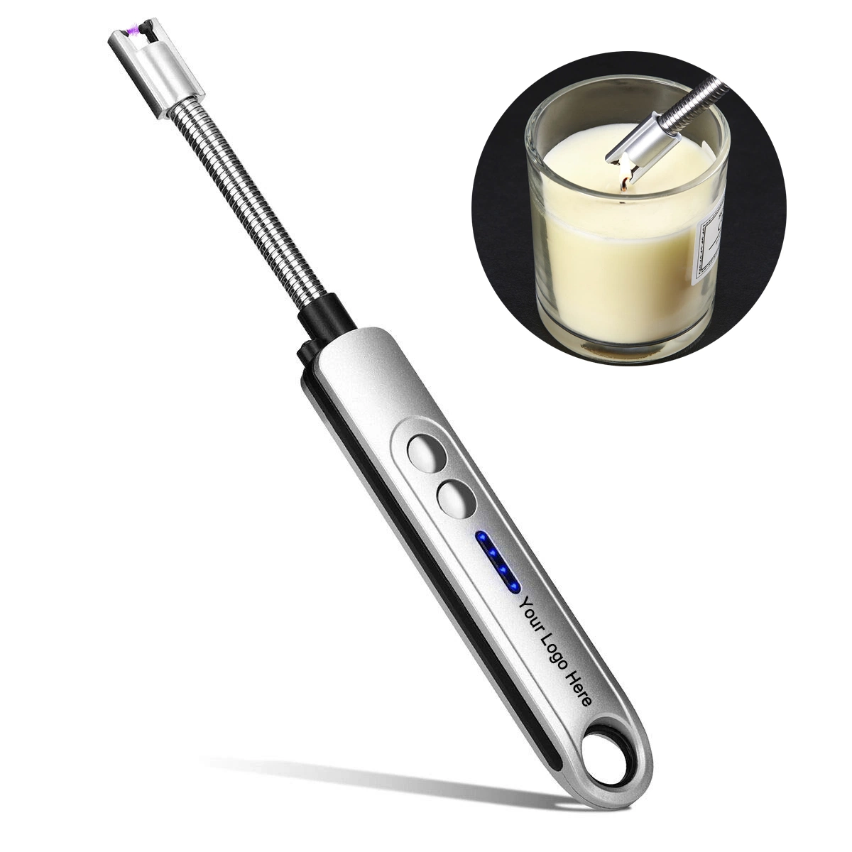 Venda por grosso de arco eléctrico do Acendedor de vela personalizáveis electrónica isqueiro recarregável USB Flameless Grill mais leve para o churrasco de velas