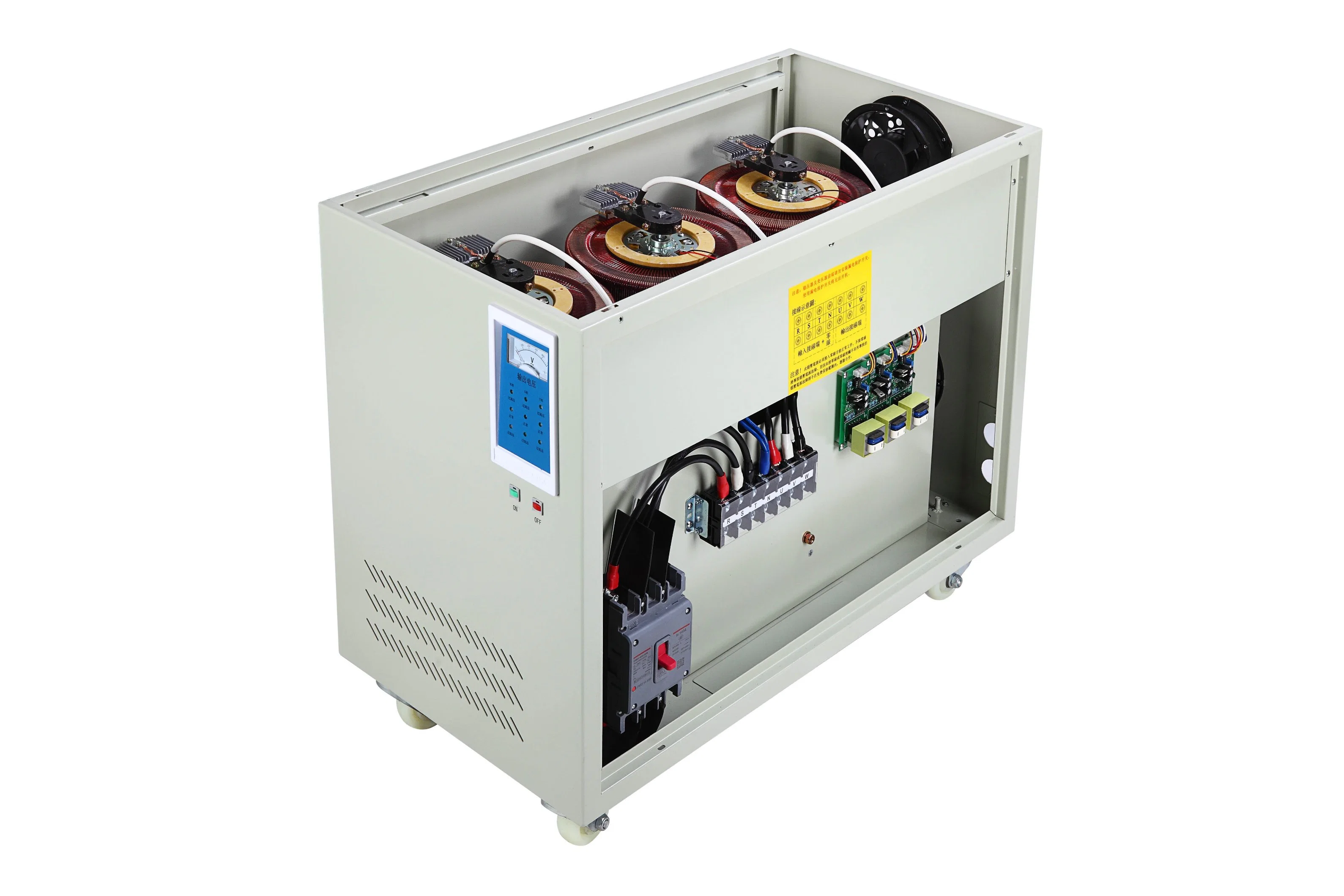 Xinpoming Brand Over 0.95 High Power Factor to Avoid Loss of Virtual Power 45kVA 3 Phase Fully Automatic AC Industrial Accuracy Voltage Stabilizers