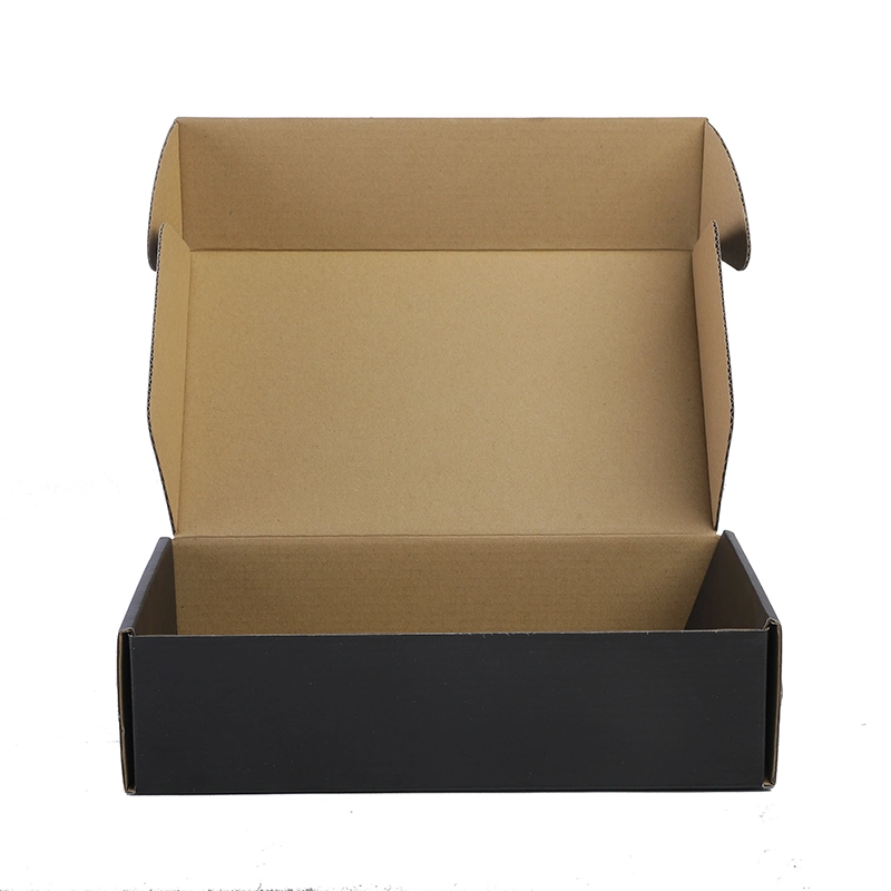 Eco friendly Caja de papel negro mate