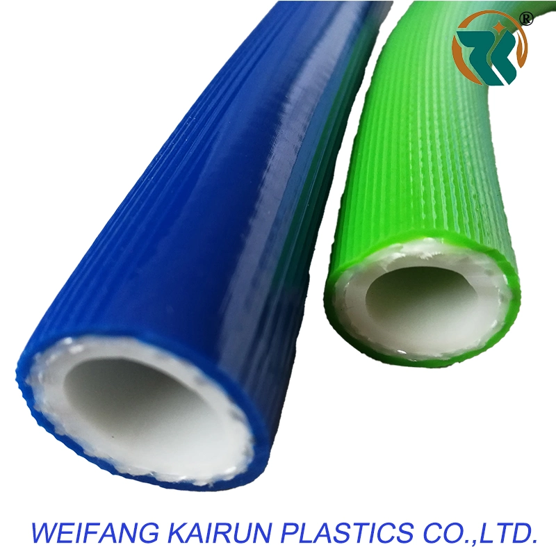 High Pressure Watering Irrigation Hose Pipe PVC Flexible Braided Reinforced Fiber Nylon Garden Water Hose